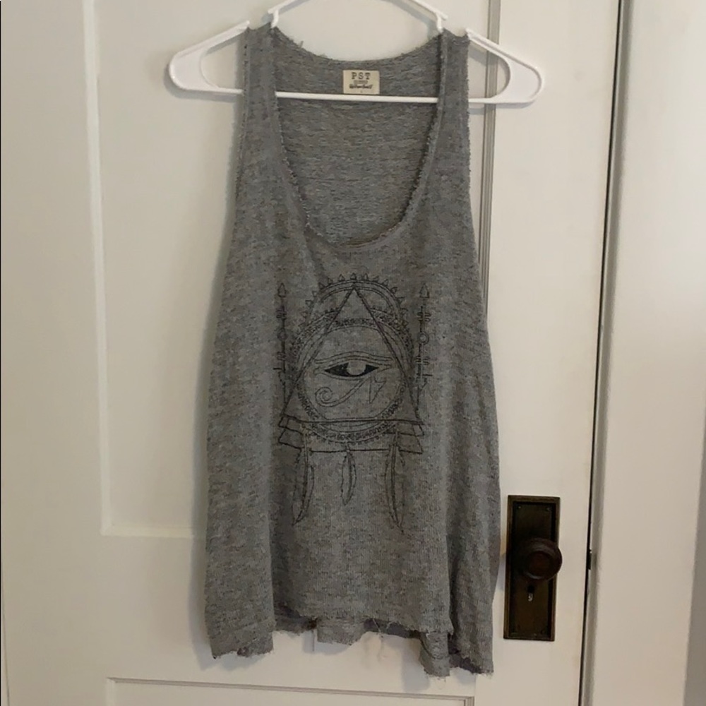 Gray PST tank top